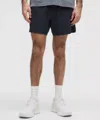 Lululemon Mile Maker Run Crew Ripstop Lined Short 6" In Black