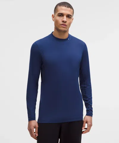 Lululemon Mockneck Long-sleeve Golf Base Layer In Blue