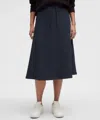 Lululemon Modal-blend High-rise A-line Midi Skirt In Blue