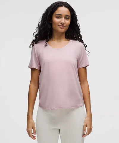 Lululemon Modal-silk Twist-back Short-sleeve Shirt