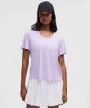 Lululemon Modal-silk Twist-back Short-sleeve Shirt