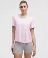 Lululemon Modal-silk Twist-back Short-sleeve Shirt