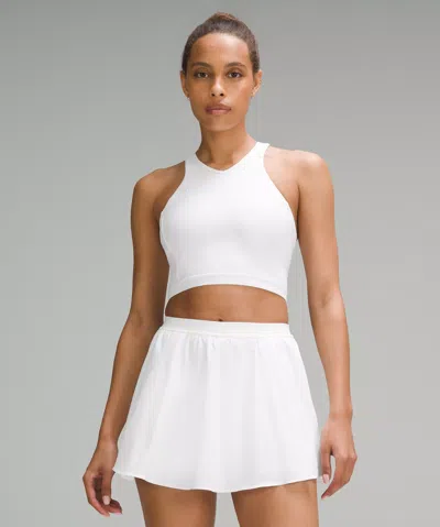 Lululemon Narrow Hem Cropped Tennis Tank Top In White