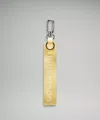 Lululemon Never Lost Keychain In Yellow