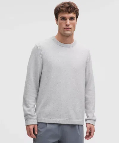 Lululemon New Venture Cashmere Crewneck Sweater In Gray