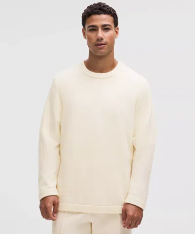 Lululemon New Venture Cashmere Crewneck Sweater In White