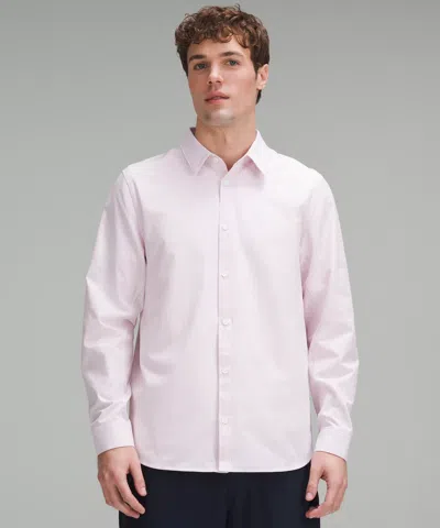 Lululemon New Venture Classic-fit Long-sleeve Shirt In Pink