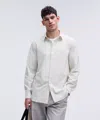 Lululemon New Venture Classic-fit Long-sleeve Shirt In White