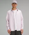 Lululemon New Venture Classic-fit Long-sleeve Shirt In Pink