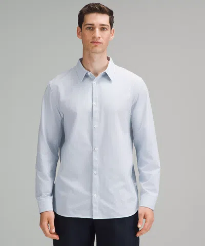 Lululemon New Venture Classic-fit Long-sleeve Shirt In Blue