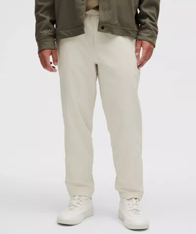 Lululemon New Venture Classic-tapered Fit Pique Trouser Regular In White