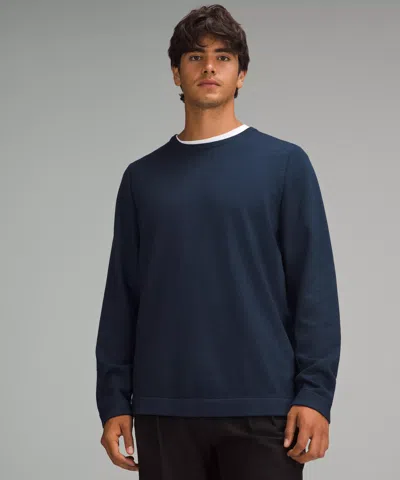 Lululemon New Venture Crewneck Sweater In Blue