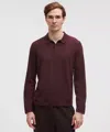 Lululemon New Venture Long-sleeve Knit Polo Shirt