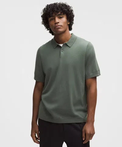 Lululemon New Venture Short-sleeve Knit Polo Shirt