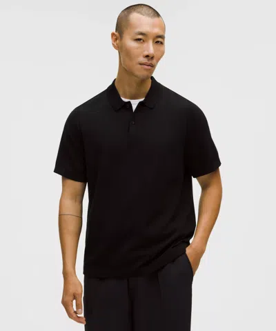 Lululemon New Venture Short-sleeve Knit Polo Shirt