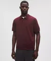 Lululemon New Venture Short-sleeve Knit Polo Shirt