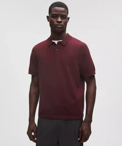 Lululemon New Venture Short-sleeve Knit Polo Shirt