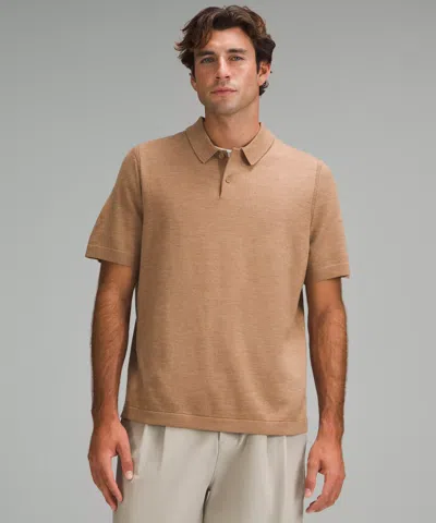 Lululemon New Venture Short-sleeve Knit Polo Shirt