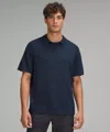 Lululemon New Venture Short-sleeve Knit Polo Shirt In Blue