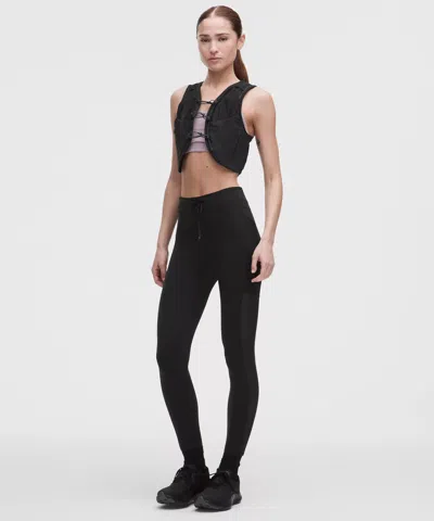 Lululemon No Line High-rise Running Tight 25" In Black