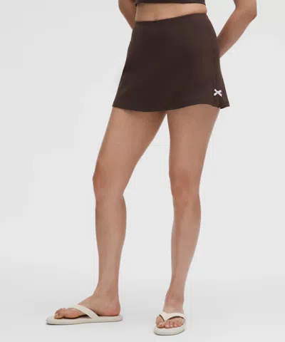 Lululemon Nulu Bow-detail Mini Skirt