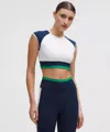 Lululemon Nulu Cropped Short-sleeve Shirt