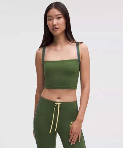 Lululemon Nulu Cropped Tank Top In Green