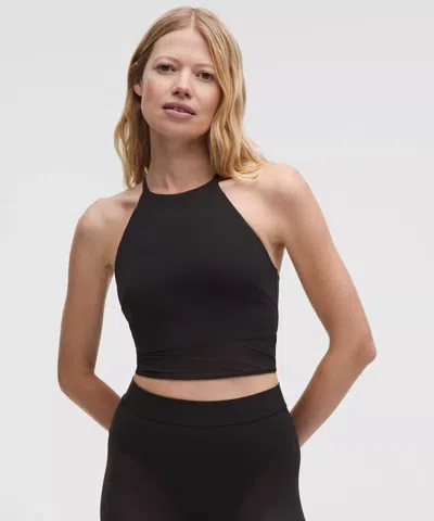Lululemon Nulu High-neck Mesh-hem Tank Top