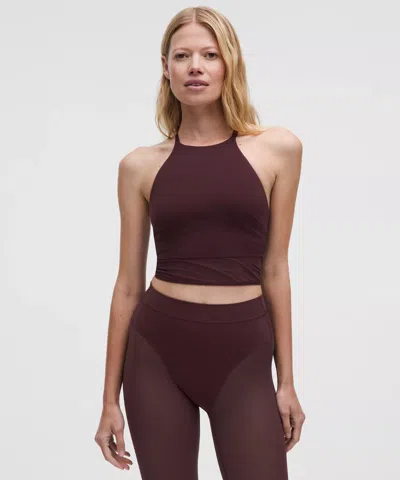 Lululemon Nulu High-neck Mesh-hem Tank Top