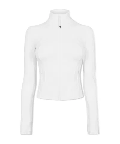 Lululemon Nulu Nylon Defined Cropped Jacket In White