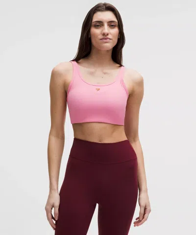 Lululemon Nulu Ribbed Scoopneck Bra Light Support, B/c Cup In Pink