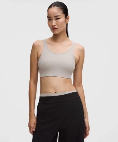 Lululemon Nulu Ribbed Scoopneck Bra In Multi