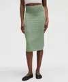 Lululemon Nulu Slim-fit High-rise Midi Skirt