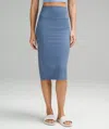 Lululemon Nulu Slim-fit High-rise Skirt In Blue