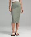 Lululemon Nulu Slim-fit High-rise Skirt In Green