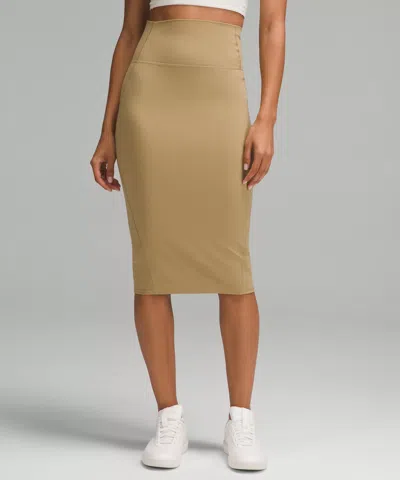 Lululemon Nulu Slim-fit High-rise Skirt In Gray