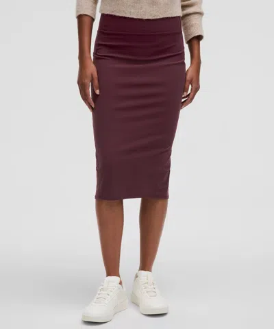 Lululemon Nulu Slim-fit High-rise Skirt In Purple