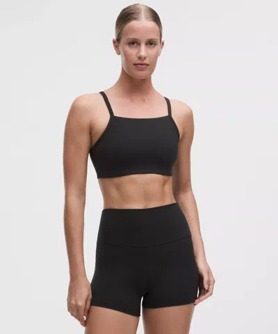 Lululemon Nulu Straight-neck Bra In Black
