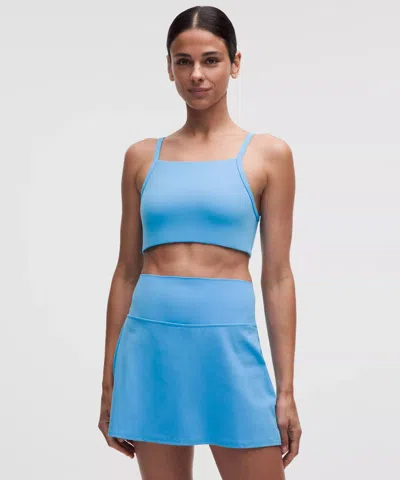 Lululemon Nulu Straight-neck Bra In Blue