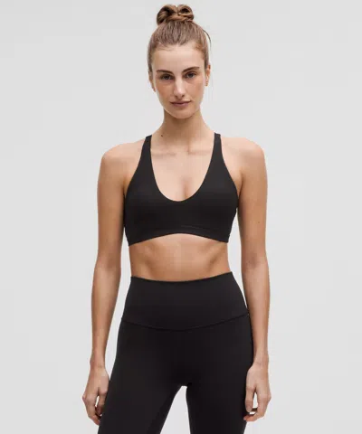 Lululemon Nulu Strappy Scoop-neck Bra Light Support, A/b Cup In Black