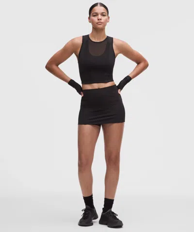 Lululemon Nulux Mesh-panelled High-rise Mini Skort