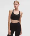 Lululemon Nulux Strappy-back Sports Bra In Black