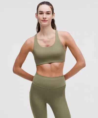 Lululemon Nulux Strappy-back Sports Bra In Green