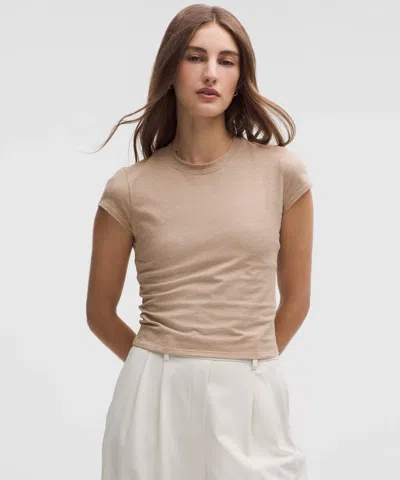 Lululemon Organic Cotton Baby Tee In Brown