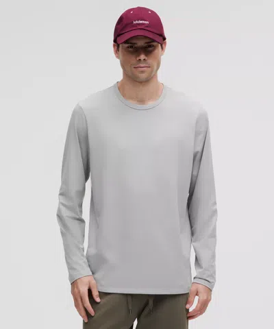 Lululemon Organic Cotton Classic-fit Long-sleeve Shirt In Gray