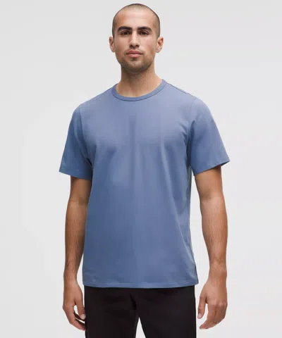 Lululemon Organic Cotton Classic-fit T-shirt In Blue