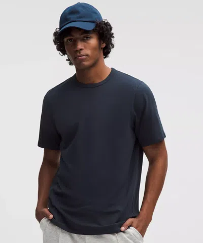 Lululemon Organic Cotton Classic-fit T-shirt In Blue