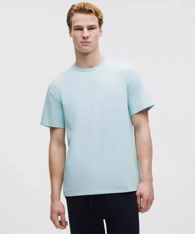 Lululemon Organic Cotton Classic-fit T-shirt In Blue