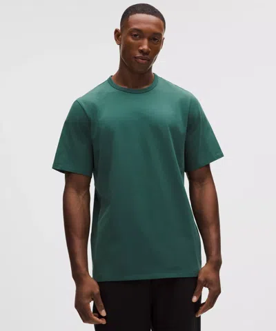 Lululemon Organic Cotton Classic-fit T-shirt In Green