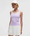 Lululemon Organic Cotton High-neck Ringer Tank Top